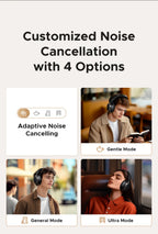 Wireless Noise Cancelling Bluetooth Headphones with Hi-Res Audio