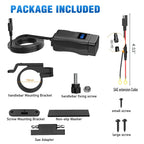 Motorcycle 100W Bidirectional USB Charger with Voltmeter and Switch