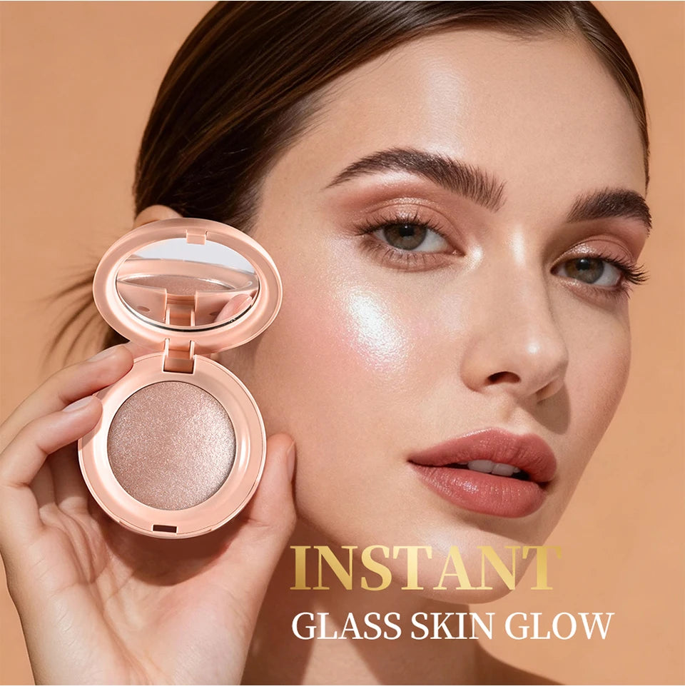 Silken Touch Baked Highlighter Powder for Radiant Glow