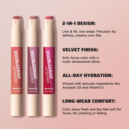 2-in-1 Dual Ended Lip Contour Liner and Hydrating Matte Gloss