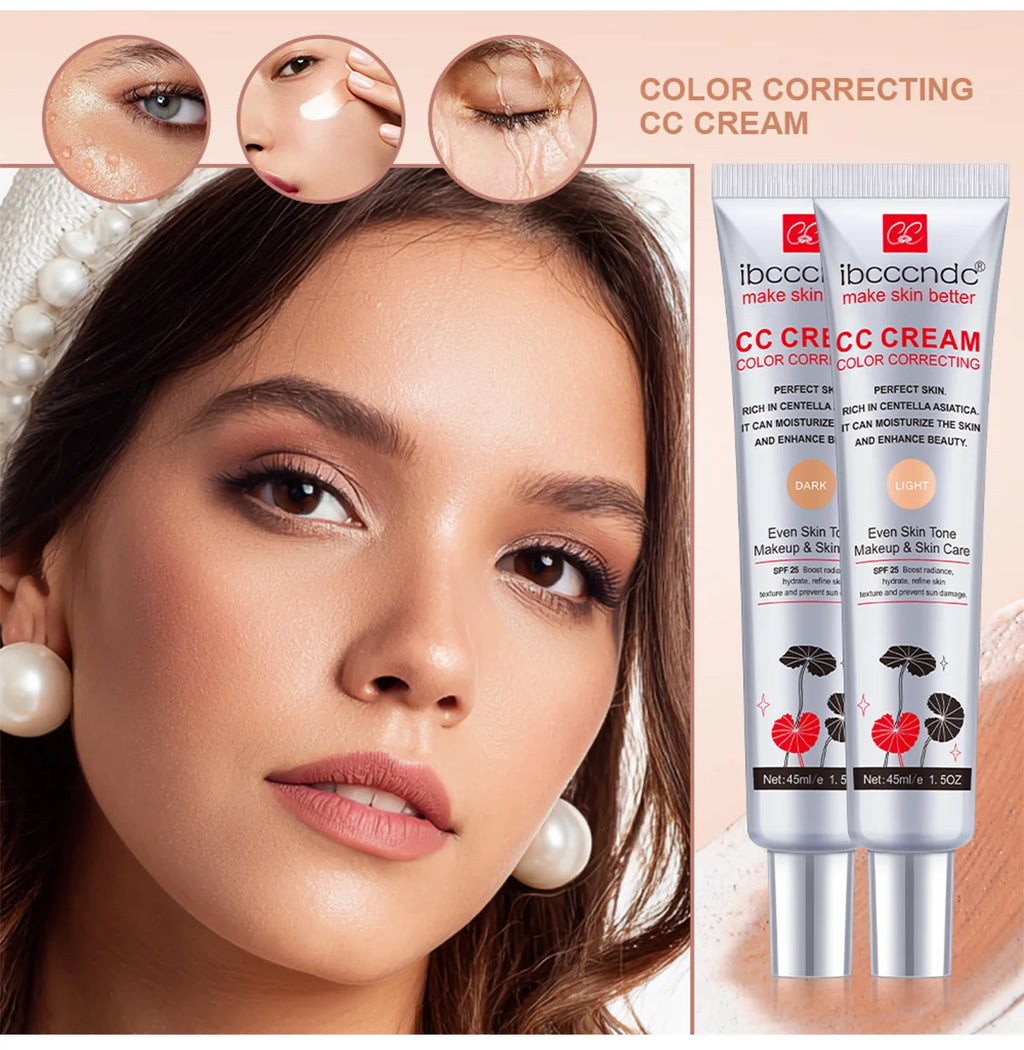Color Correcting CC Cream and Sunscreen Blush Stick Duo Set