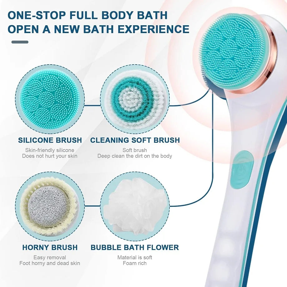 Electric Rotating Body Scrubber and Back Exfoliator