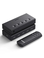 5-Port 4K 60Hz HDMI Switcher with Remote for Gaming Consoles