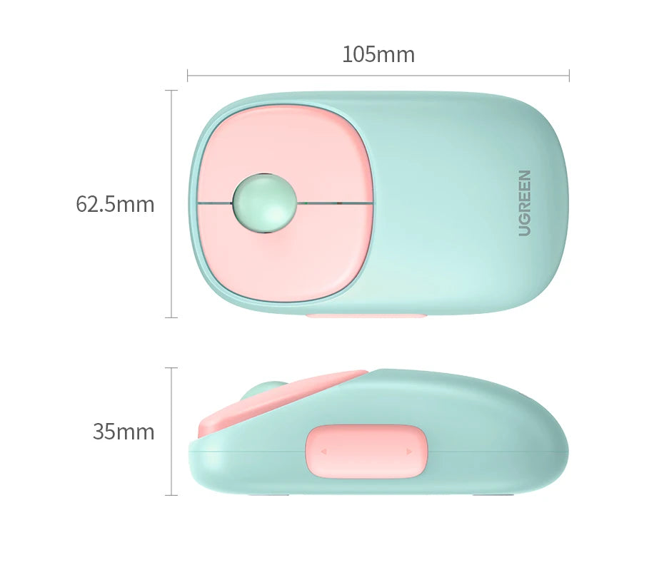 Slim Rechargeable Wireless Mouse with Bluetooth and 4000 DPI - 22