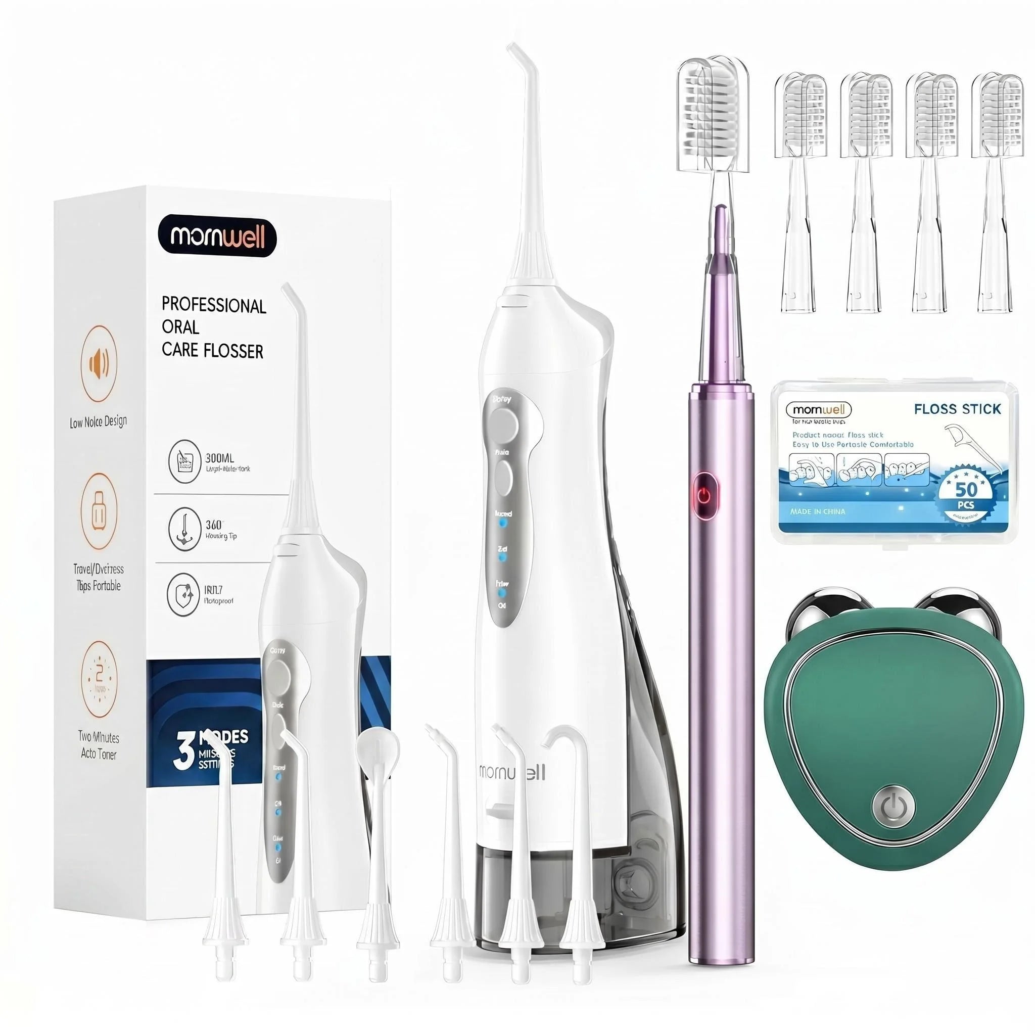 Professional Water Flosser and Electric Toothbrush Dental Care Kit - 33