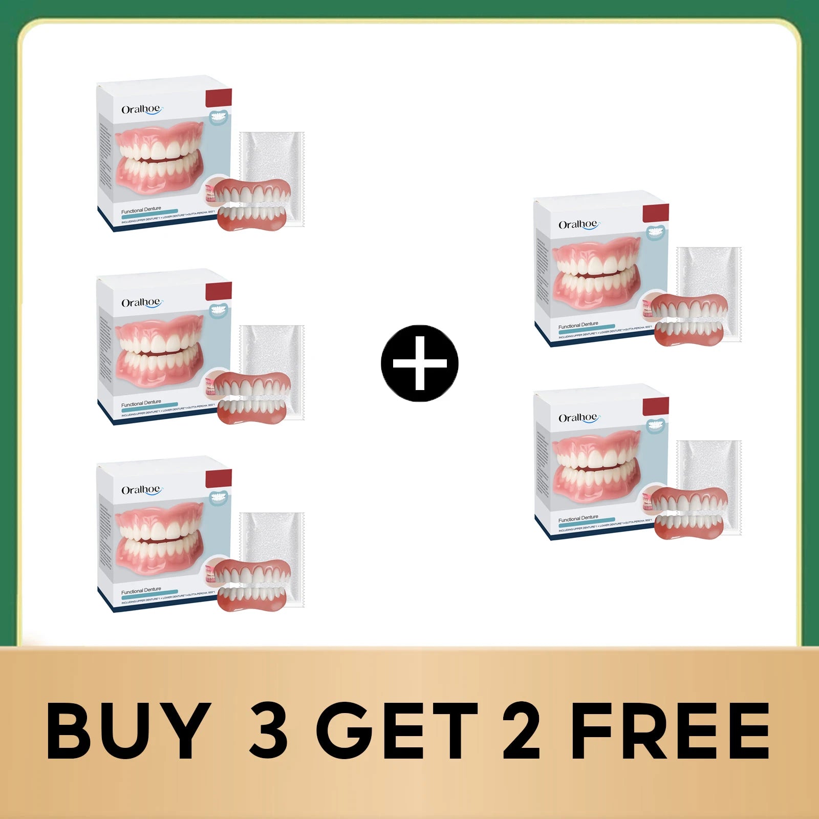 Silicone Cosmetic Denture Kit for Smile Restoration - 8
