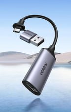 4K HDMI to USB-C Video Capture Card for Live Streaming and Recording