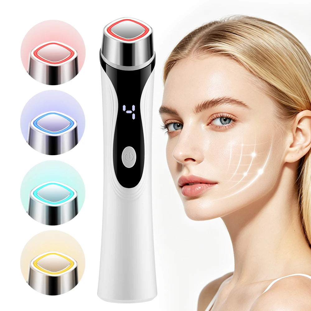 4-in-1 LED Facial Massager for Skin Tightening and Rejuvenation