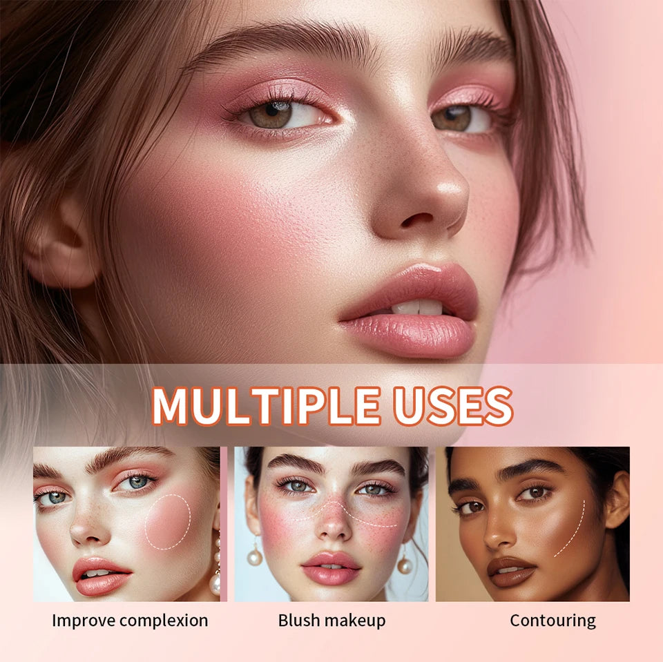 8-Color Cream Blush and Highlighter Makeup Palette - 10