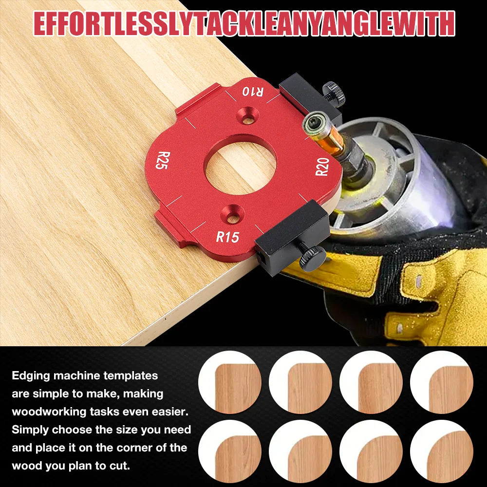 Router Corner Radius Template Jig for Woodworking