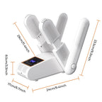 Foldable 4-Tube Electric Shoe and Boot Dryer with UV Sterilization