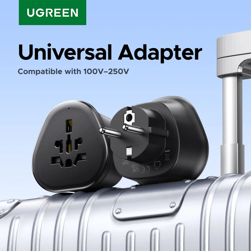 Universal Travel Power Adapter for International EU US UK Outlets