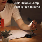 Rechargeable LED Clip-On Desk Lamp for Reading and Bedside