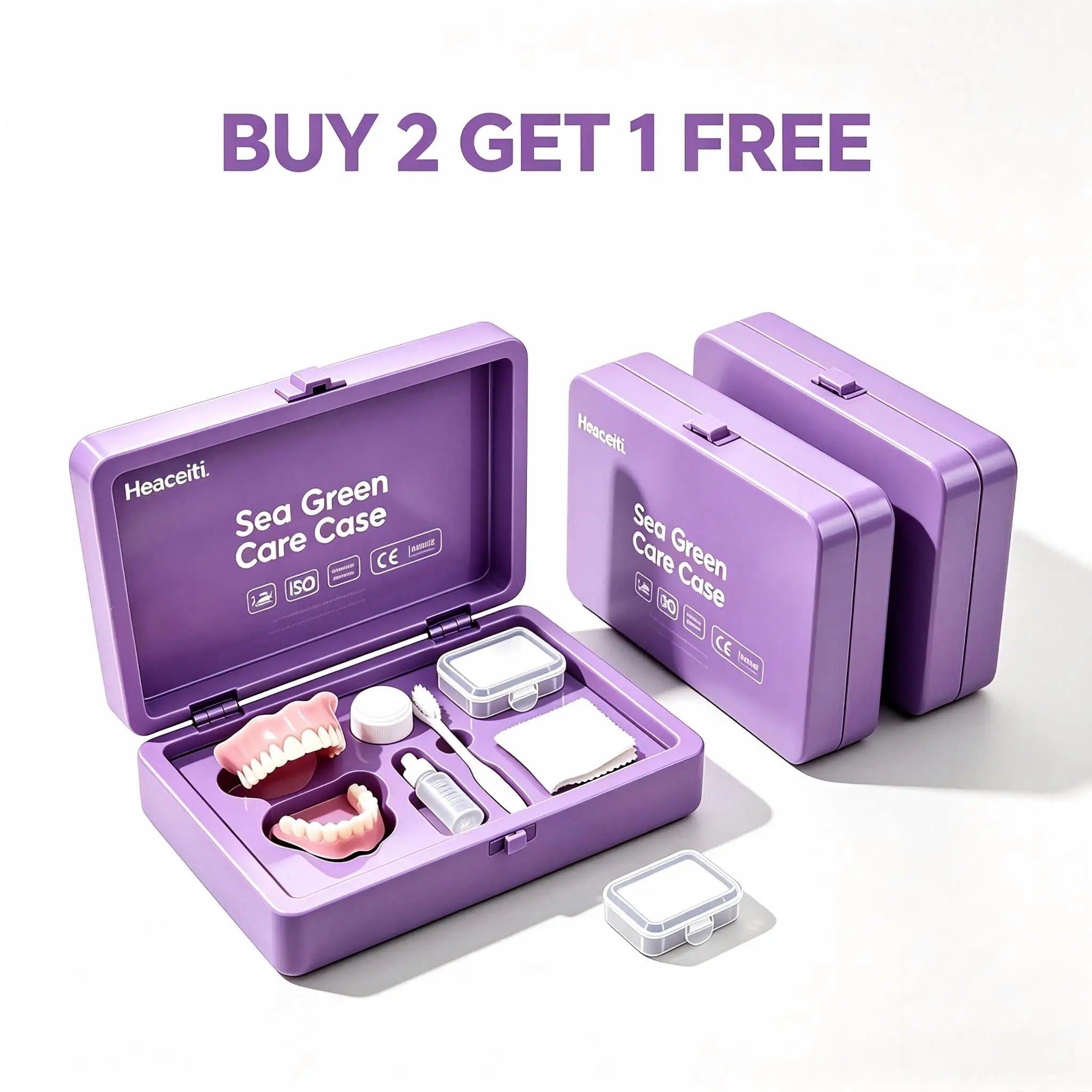 Instant Cosmetic Denture and Daily Care Travel Kit - 10