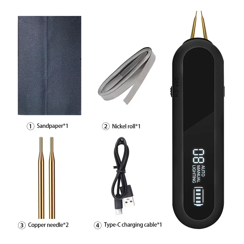 Portable 12-Gear Handheld Spot Welder for DIY Battery Repair