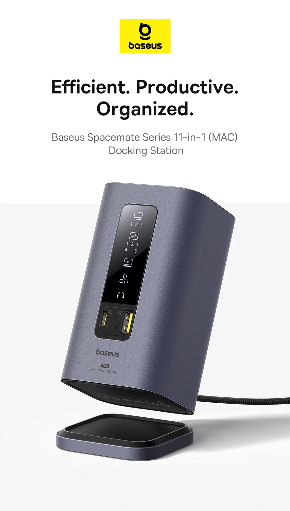 USB-C Triple Display Docking Station for Laptops