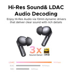 Wireless Noise Cancelling Earbuds with Adaptive ANC and 50H Battery