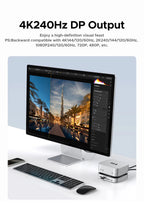 10-in-1 Docking Station for Mac Mini M4 with M.2 NVMe SSD Slot