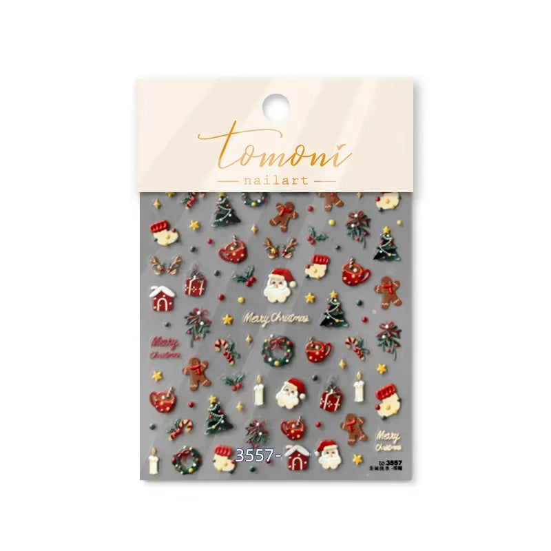 Christmas Cartoon Nail Art Decals