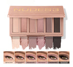6-Color Soft Pink Neutral Eyeshadow Palette