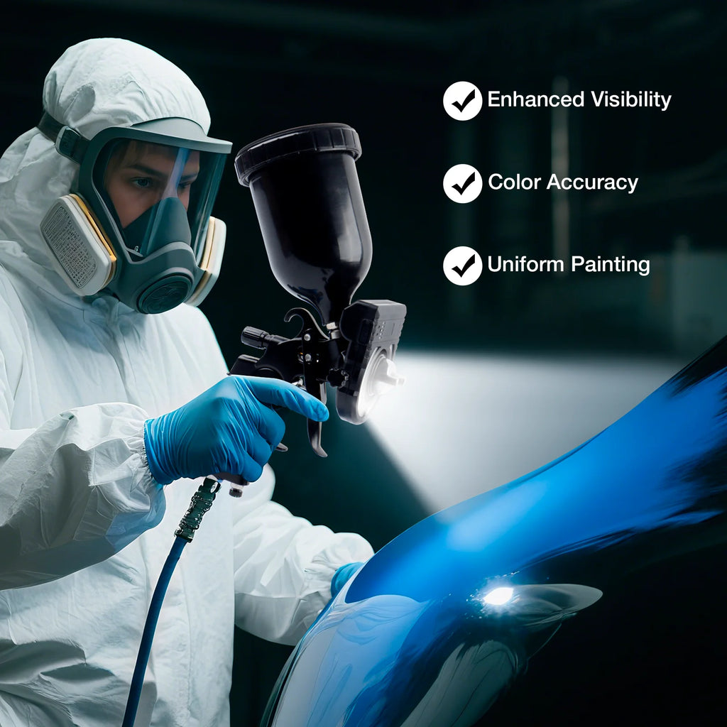 Adjustable LED Spray Gun Light for Paint Precision