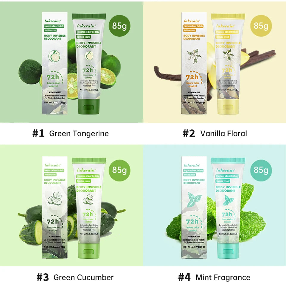 Long-Lasting Invisible Body Deodorant Cream - 10