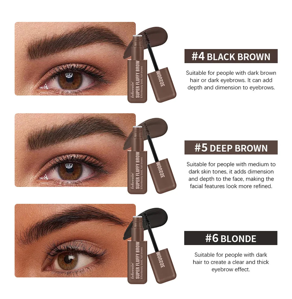 Volumizing Eyebrow Mousse Gel for Fluffy Brows
