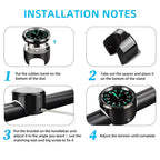 Aluminum Quartz Handlebar Clock for 22mm-25mm Motorcycle Scooter Bike