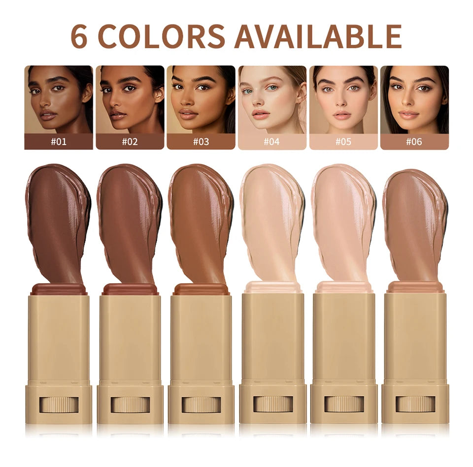 Serum-Boosted Skin Tint Foundation Stick for Natural Coverage