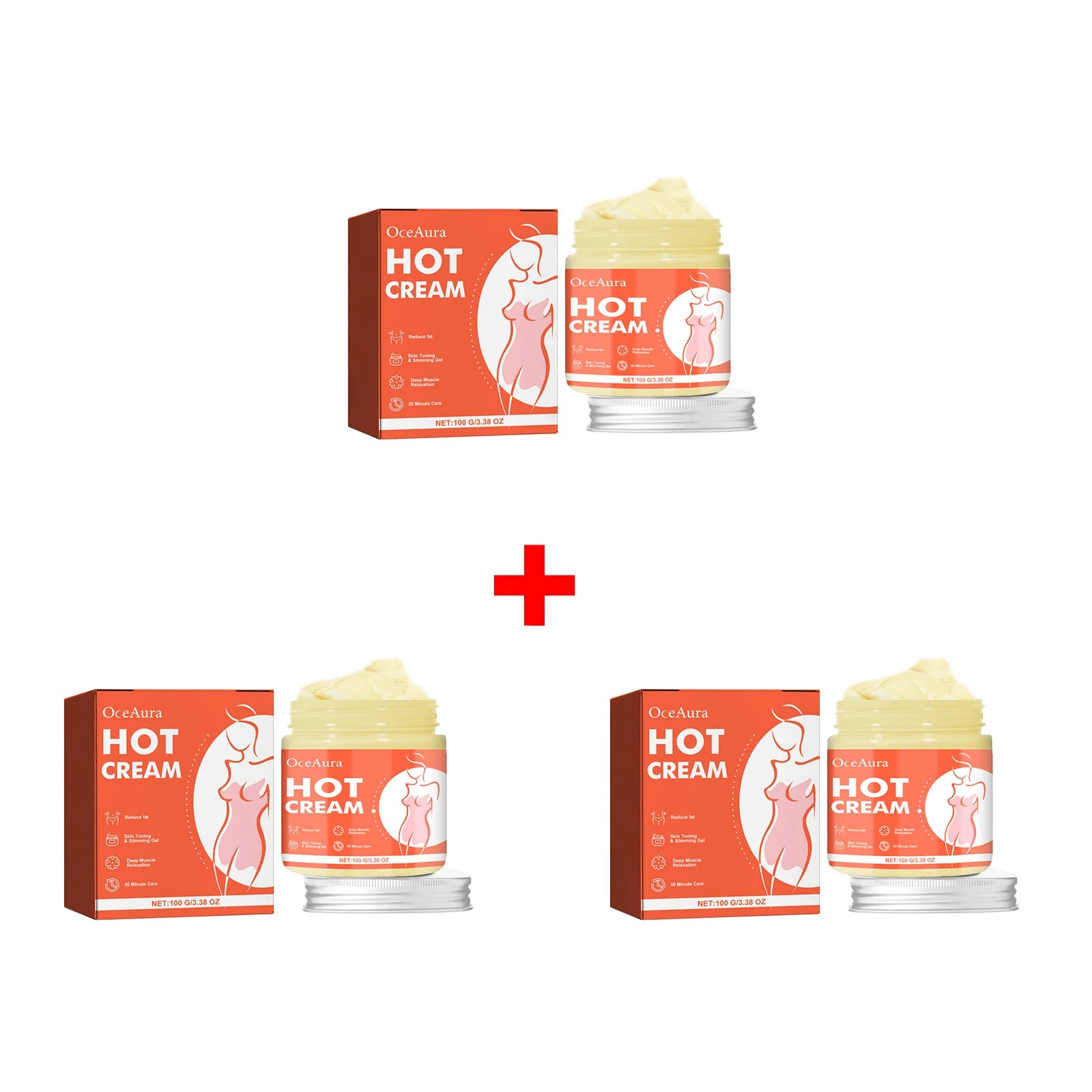 Anti-Cellulite Hot Massage Cream for Body Slimming and Toning - 12