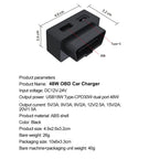 48W OBD Port Fast Charger for Tesla Model 3 Y X S