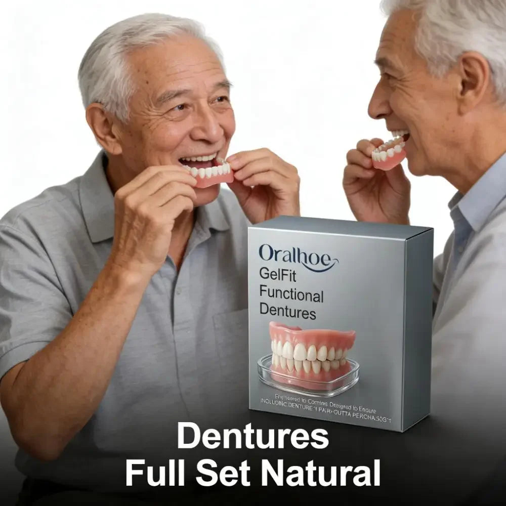 Temporary Realistic Cosmetic Dentures Set