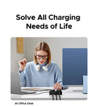 6-in-1 UK Plug Power Strip with 20W USB-C Fast Charging