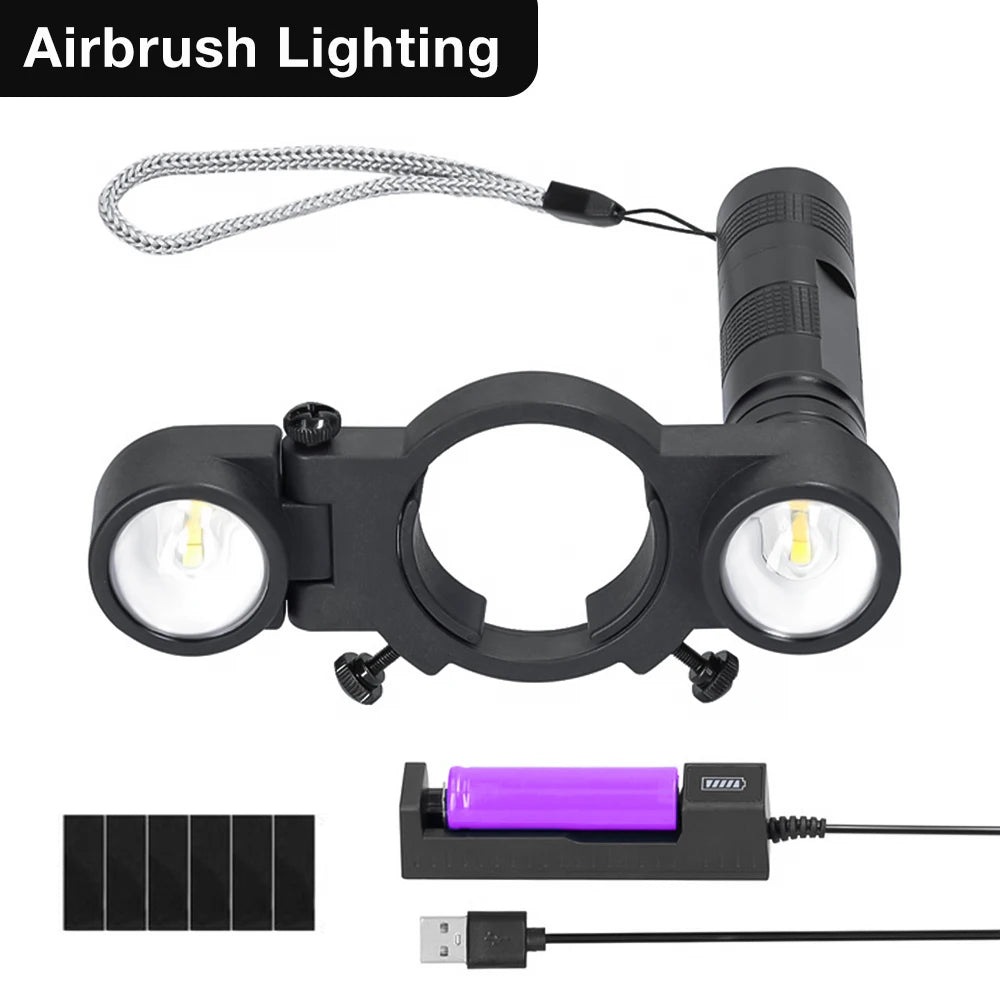 Universal Adjustable Spray Paint Gun LED Fill Light