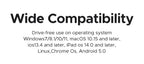 Ultra-Slim 2.4G Wireless 104-Key Full-Size Keyboard