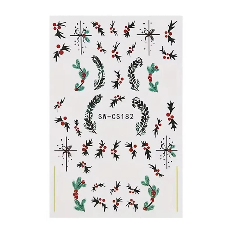 Christmas Cartoon Nail Art Decals