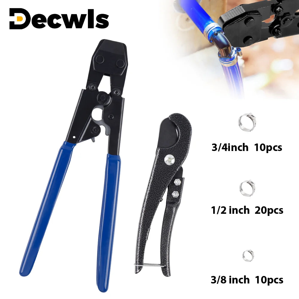 3-in-1 PEX Cinch Crimping Tool and Pipe Cutter Set