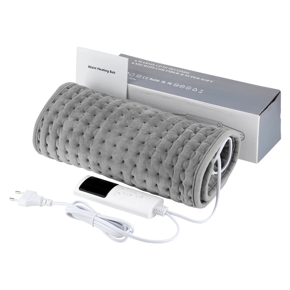 Electric Heating Pad with Waist Belt for Pain Relief and Warmth