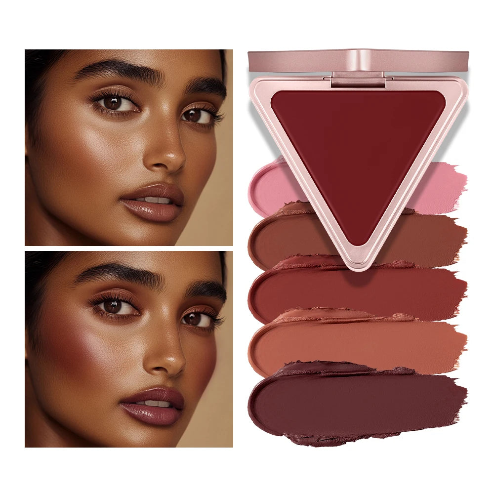 Matte Satin Cream Blush for Long-Lasting Natural Glow