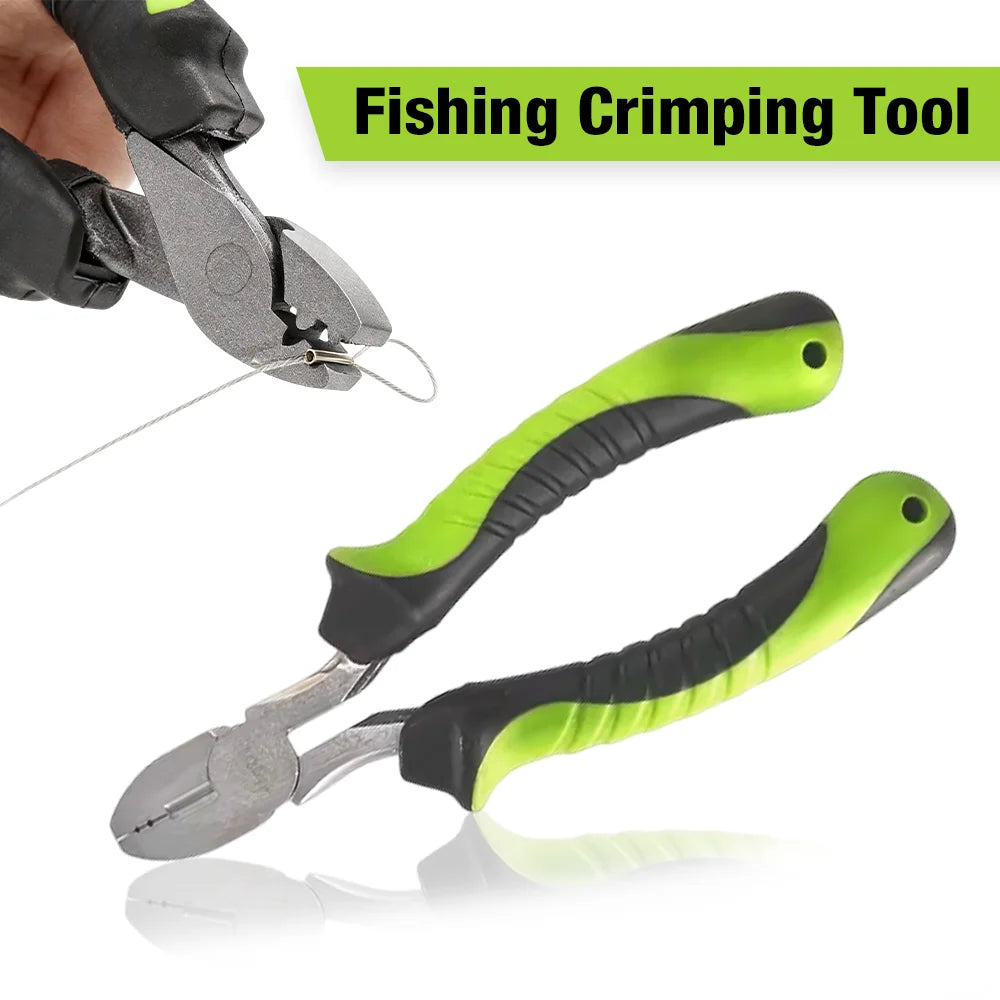 Multifunctional Fishing Crimping Pliers with Line Cutter - 7