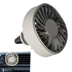 Portable 5V USB Car Air Vent Cooling Fan with 3 Gears and RGB Light
