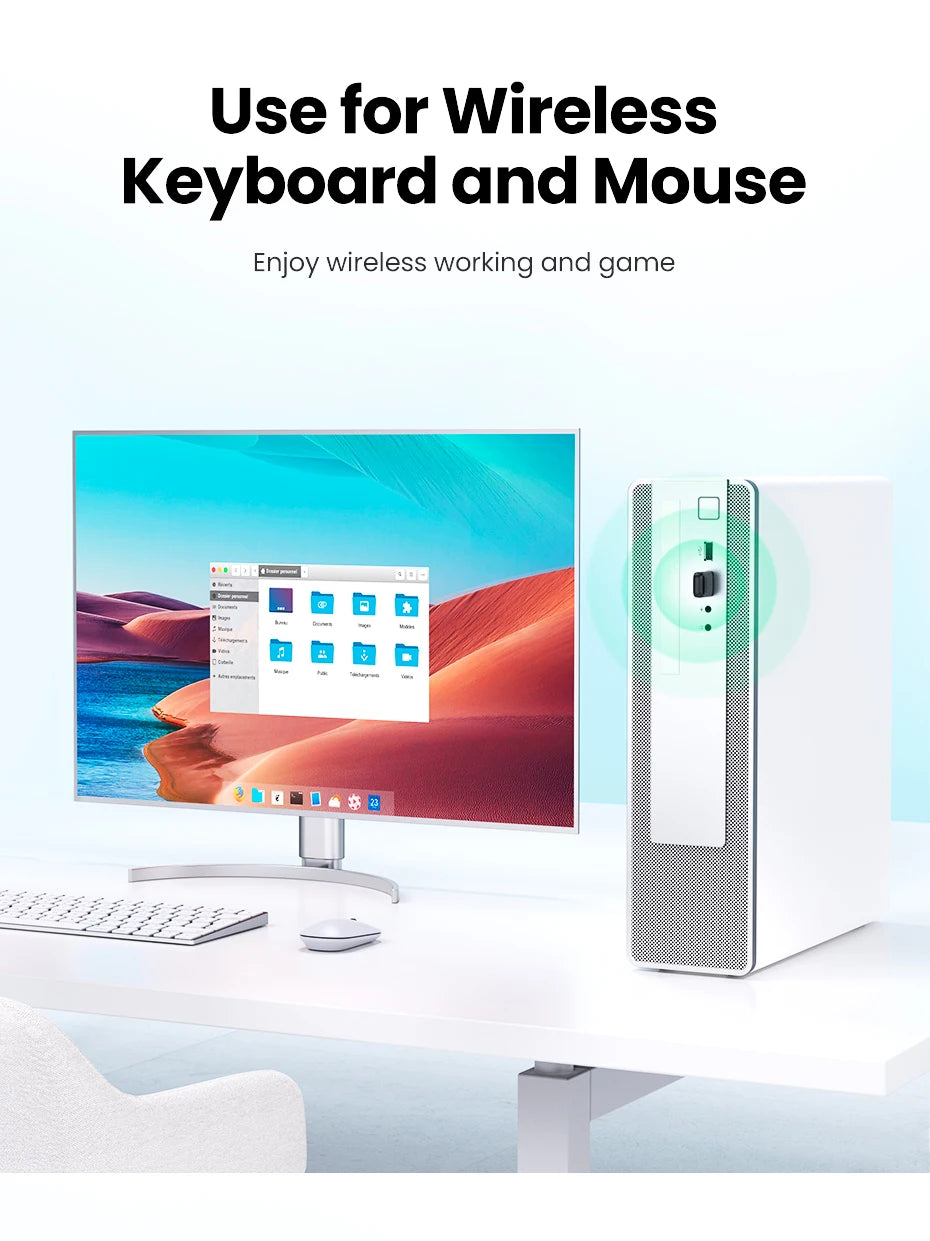Bluetooth 5.4 USB Adapter for PC Wireless Connectivity