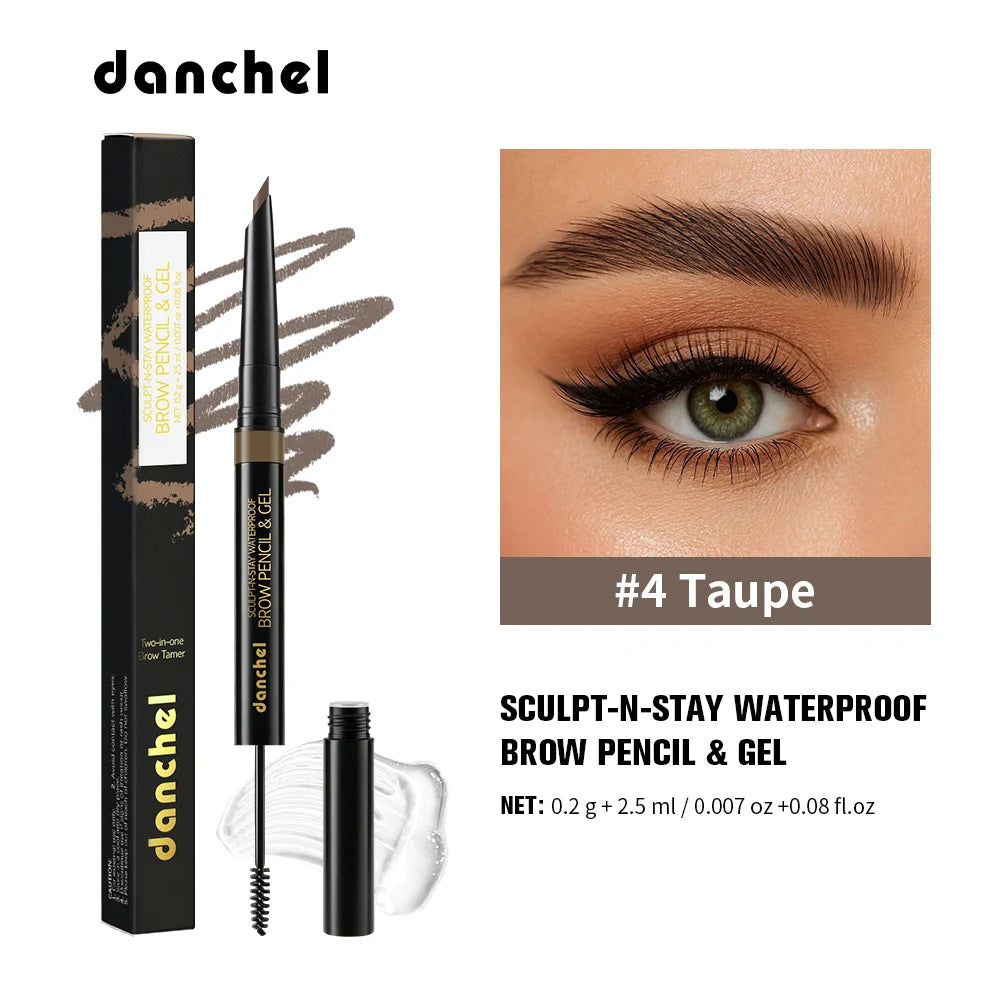 Waterproof 2-in-1 Eyebrow Pencil and Gel