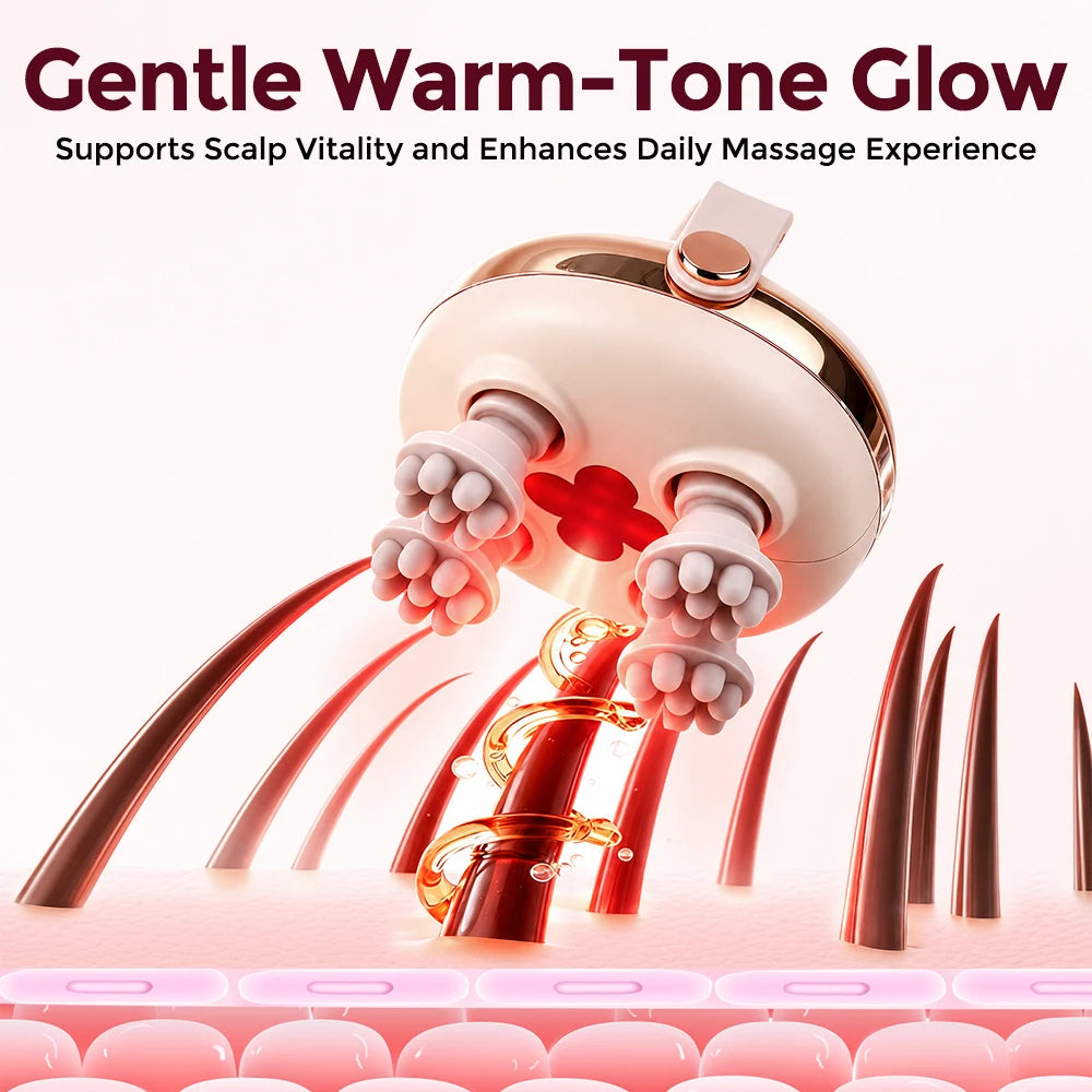 Electric Waterproof Scalp Massager for Hair Washing and Relaxation