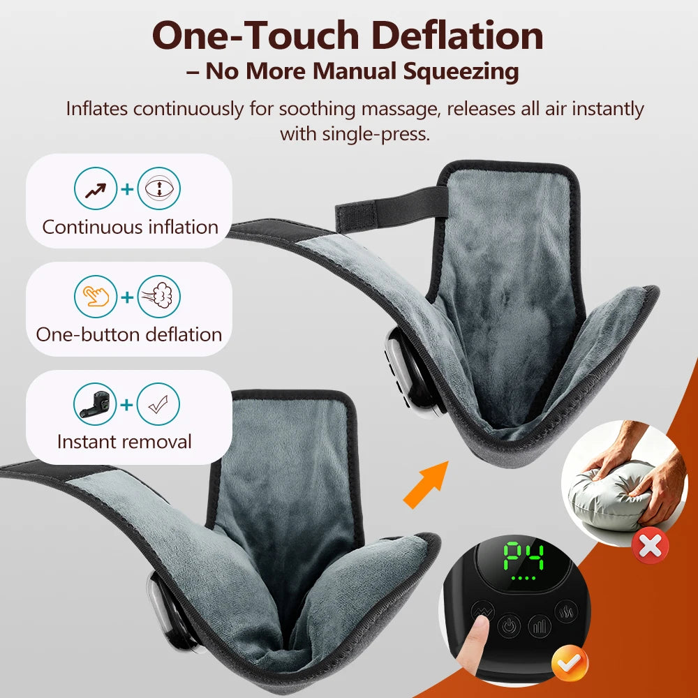 Wireless Ankle Airbag Compression Massager with Heat