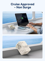 70W Universal GaN Travel Adapter with Fast Charging Ports