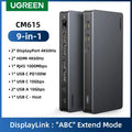 9-in-1 Dual 4K 60Hz DisplayLink Docking Station for Laptop