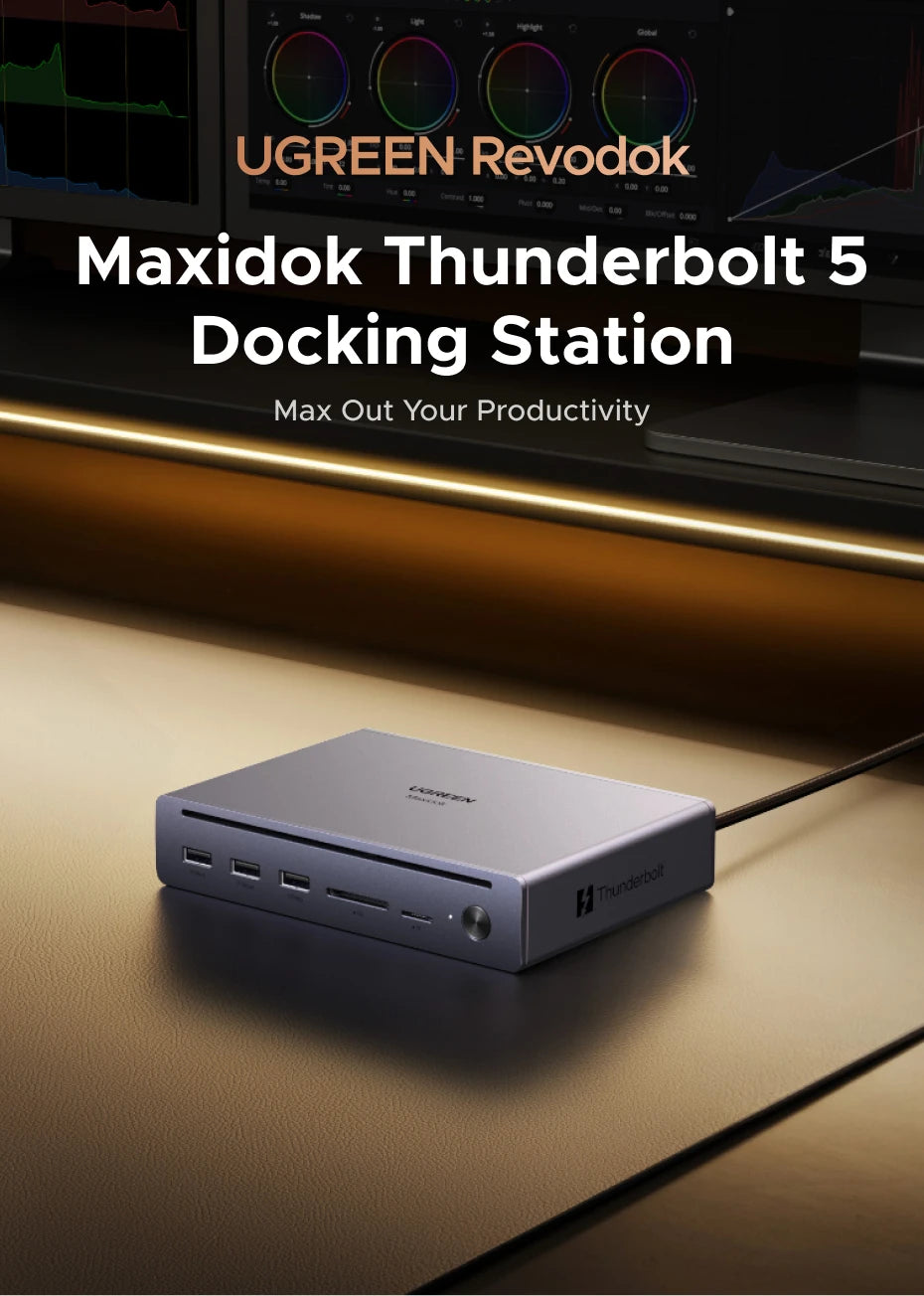 10-in-1 Thunderbolt 5 Docking Station 140W 8K - 7
