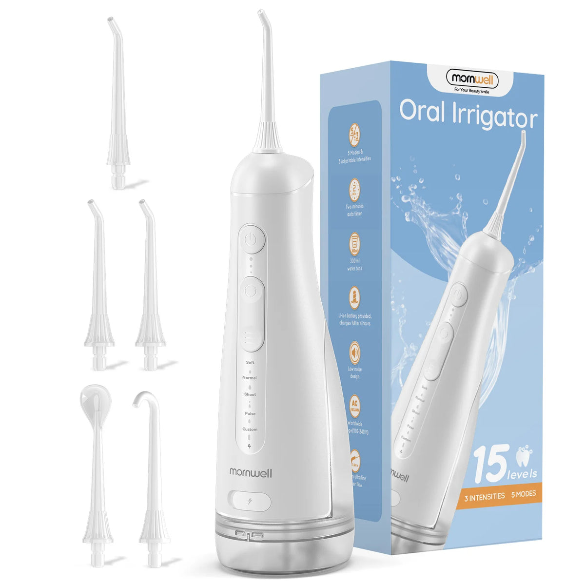 Portable Rechargeable Oral Irrigator Water Flosser
