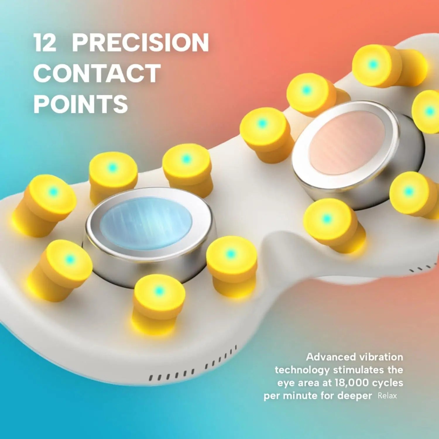 Smart Eye Massager with Cooling and Vibration for Eye Strain - 9